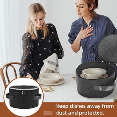 GD Plate Storage Case with 12 Thick Felt Dividers