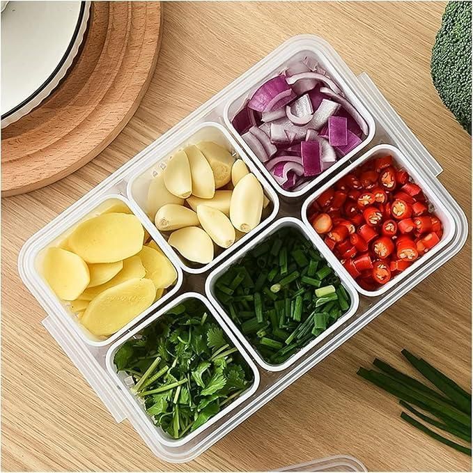 GD Storage Box With Lid and 6 Compartments