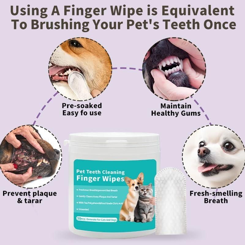 GD Dental Finger Wipes For Pets