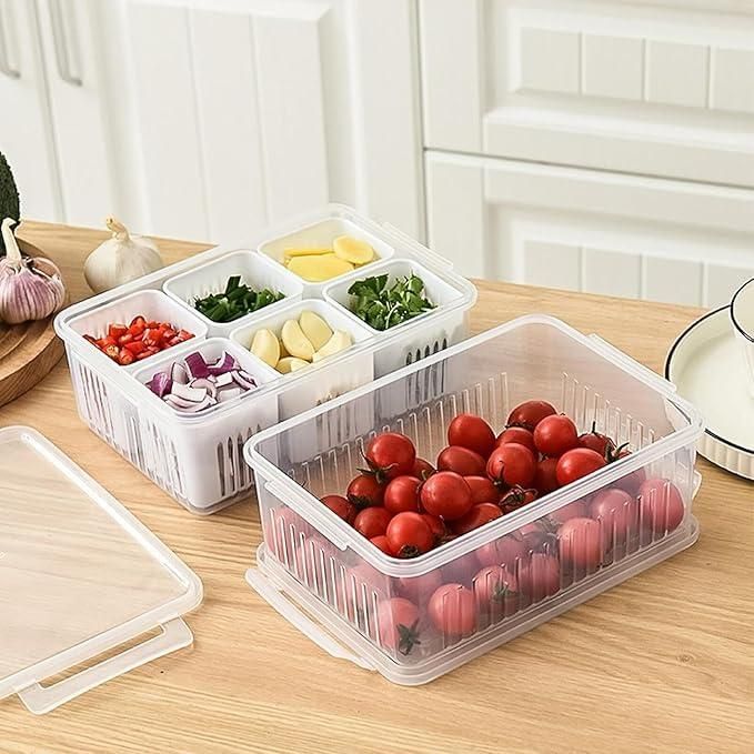GD Storage Box With Lid and 6 Compartments