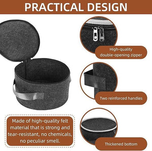 GD Plate Storage Case with 12 Thick Felt Dividers