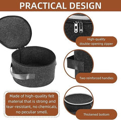 GD Plate Storage Case with 12 Thick Felt Dividers