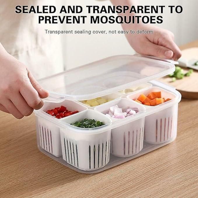 GD Storage Box With Lid and 6 Compartments