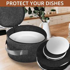 GD Plate Storage Case with 12 Thick Felt Dividers