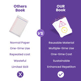 Reusable Tracing Book With 68 Pages + FREE Learning 2000+ pages PDF worksheet for kids
